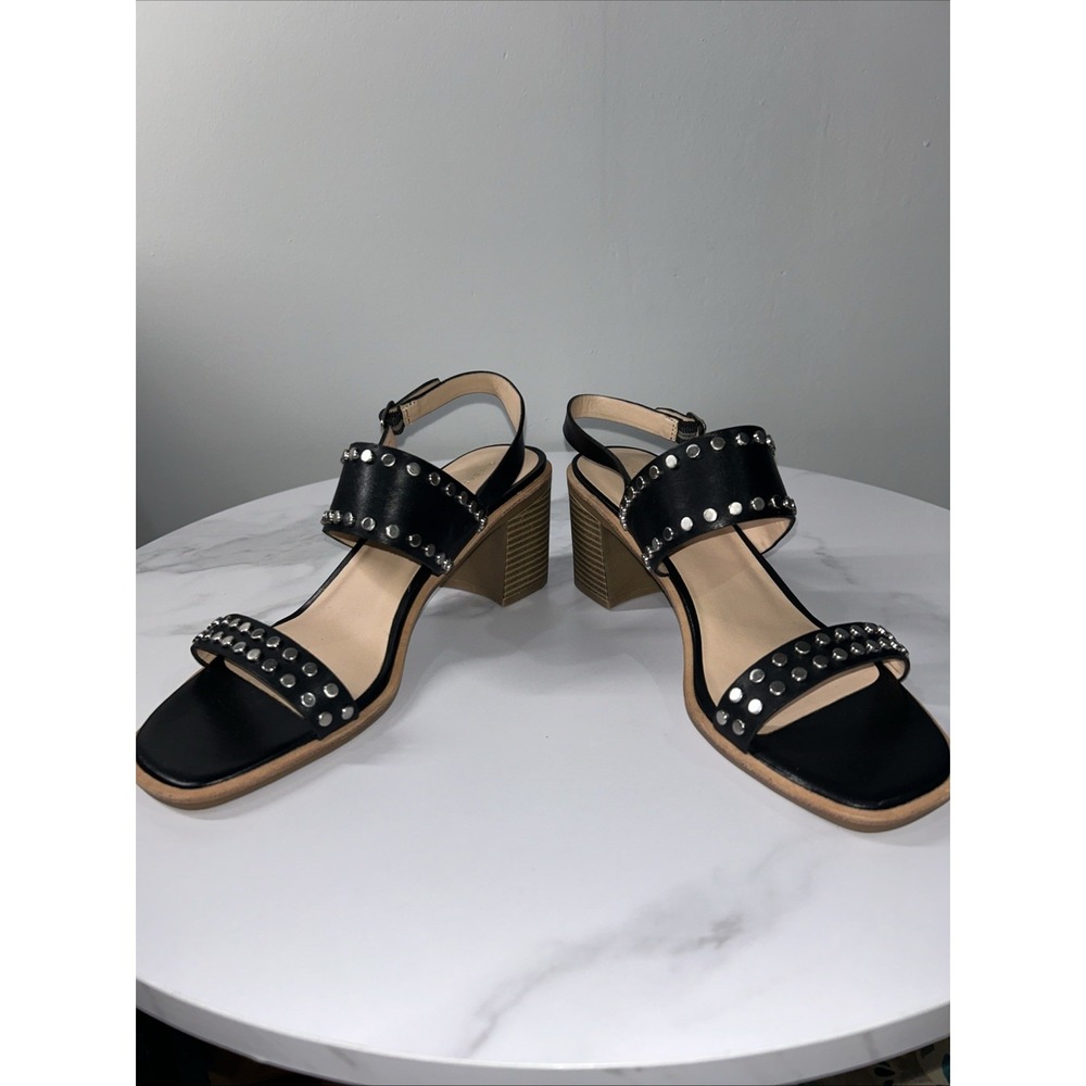G.H. Bass Rachael Dress Sandals 3" Block Heel 100% Leather Upper Material 10M - Picture 8 of 14